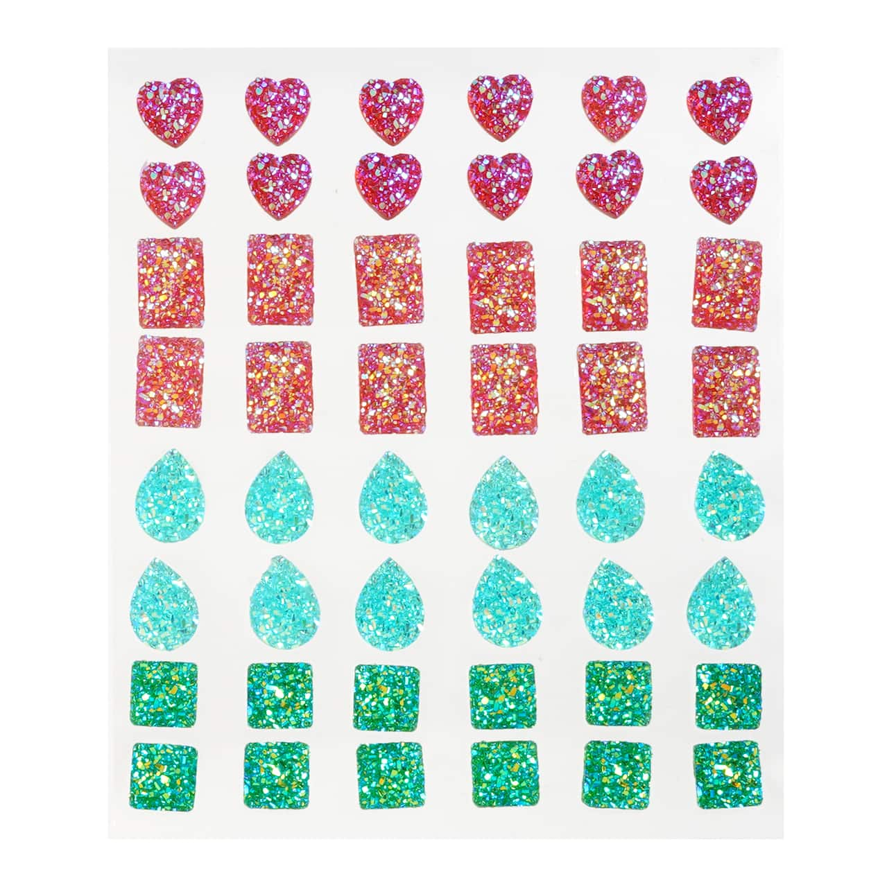 12 Pack: Rainbow Bling Mix Shaped Stickers by Recollections™